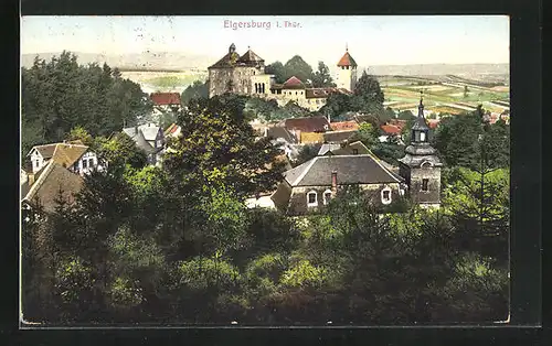 AK Elgersburg i. Thür., Blick auf die Burg