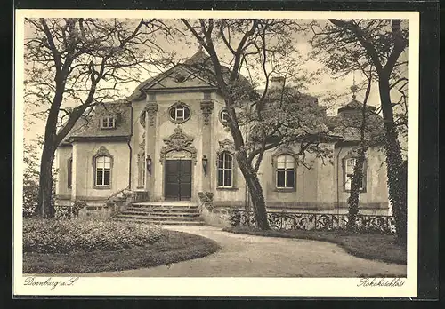 AK Dornburg a. S., Blick auf Rokokoschloss