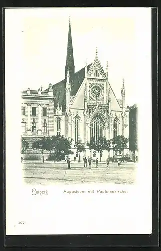 AK Leipzig, Augusteum mit Paulinenkirche