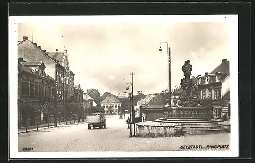 AK Seestadtl, Monument am Ringplatz