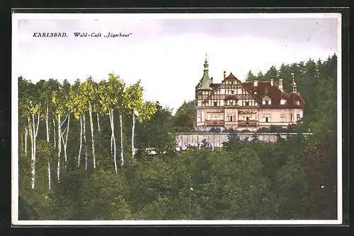 AK Karlsbad, Waldcafe Jägerhaus