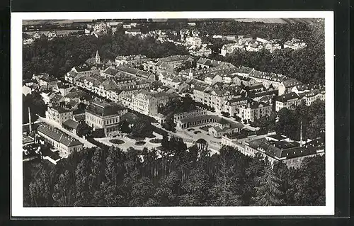 AK Franzensbad, Fliegeraufnahme der Stadt