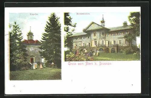 AK Braunau, Restaurant Stern, Kapelle