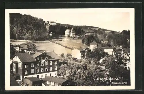 AK Johannisbad / Janske Lazne, Teilansicht mit Gondeln