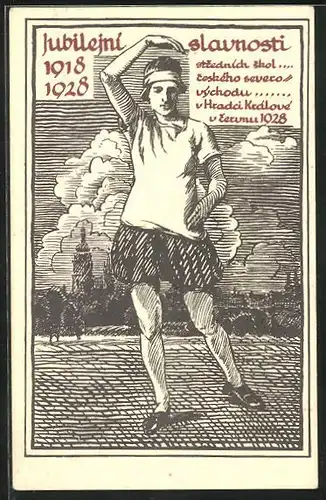 AK Königgrätz / Hradec Kralove, Jubilejni slavnosti 1928