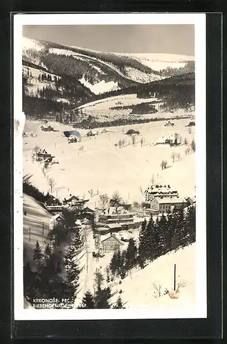 AK Petzer, Riesengebirge im Winter