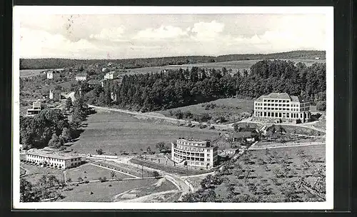 AK Lazne Teplice Nad Becvou, Gesamtansicht vom Flugzeug aus