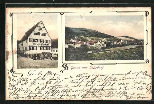 AK Rohrdorf, Gasthaus, Gesamtansicht