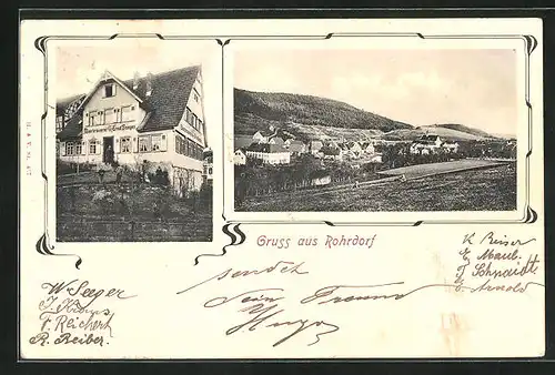 AK Rohrdorf, Bierbrauerei und Gasthaus zur Sonne von Ernst Seeger
