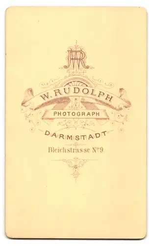 Fotografie W. Rudolph, Darmstadt, Bleichstrasse 9, Dame mit Halskette