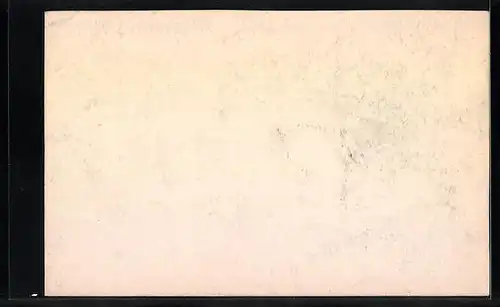 Handzeichnung Panorama mit Bucht und Berg