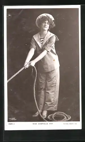 AK Schauspielerin Gabrielle Ray in einer Filmrolle