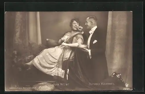AK Schauspielerin Ida Wüst von Bruno Kastner bedient