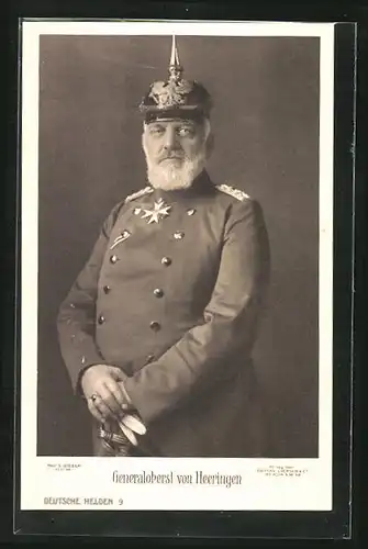 AK Generaloberst von Heeringen mit Pickelhaube