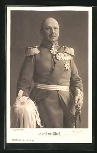 AK General von Kluck mit Epauletten