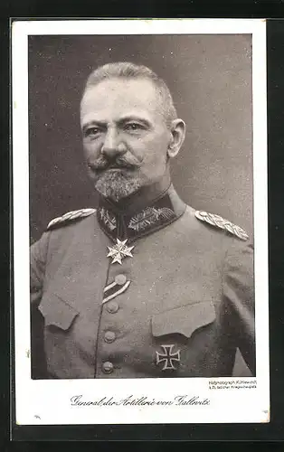 AK General der Artillerie Gallwitz mit Schnurrbart