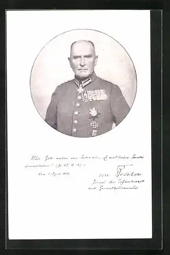AK General der Infanterie Hans von Beseler mit zahlreichen Orden