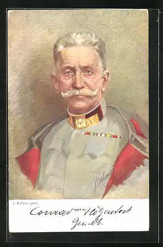 AK Conrad von Hötzendorf mit freundlichem Gesicht