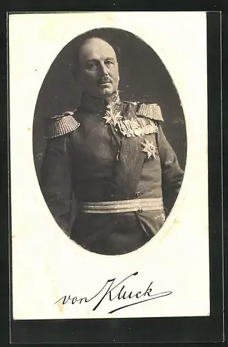 AK Generaloberst v. Kluck in Uniform