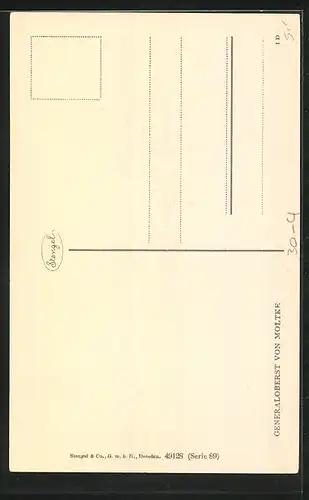 AK Generaloberst von Moltke mit Schnurrbart