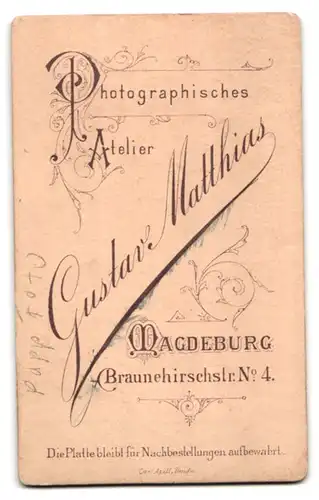 Fotografie Gustav Matthias, Magdeburg, Braunehirschstr. 4, Zwei junge Damen in modischer Kleidung