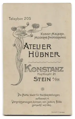 Fotografie Fr. Hübner, Konstanz, Huetlinstrasse 21, Junge Frau im Kleid mit Spitzenkragen