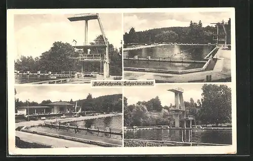 AK Friedrichroda, Schwimmbad mit Sprungturm