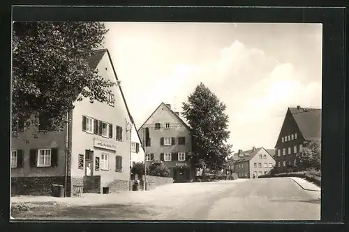 AK Kitzscher /Krs. Borna, Blick auf Ortseingang