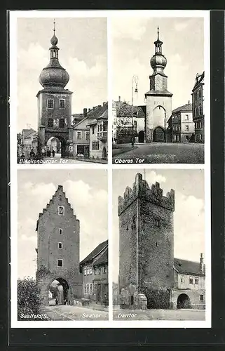 AK Saalfeld / S., Blankenburger Tor, Darrtor, Saaltor