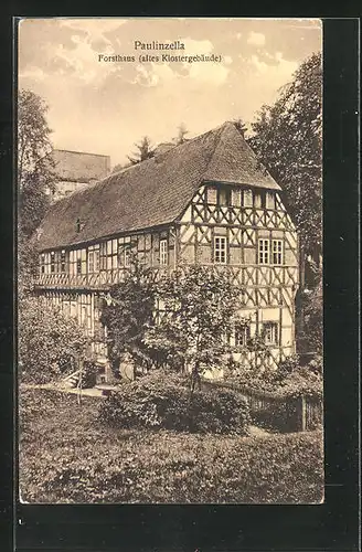 AK Paulinzella, Forsthaus, Altes Klostergebäude