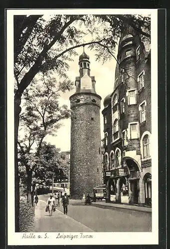 AK Halle a. S., Leipziger Turm