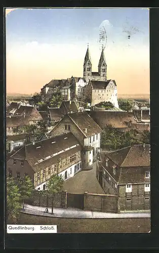 AK Quedlinburg, Altstadt und Schloss
