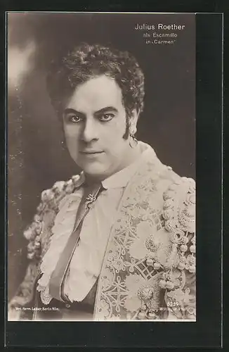 AK Opernsänger Julius Roether als Escamilo in Carmen