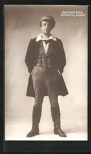 AK Opernsänger Bernhard Bötel als Hans in Jugend