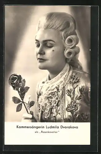 AK Opernsängerin Ludmila Dvorakova als Rosenkavalier