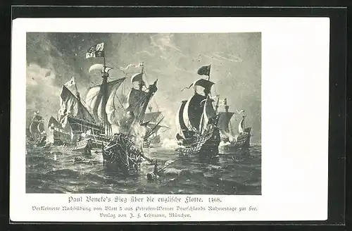 AK Paul Benekes Sieg über die Englische Flotte 1468, Militär
