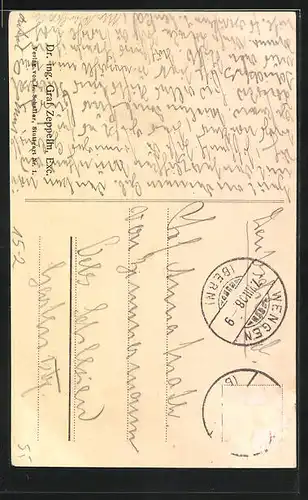 AK Portrait Ferdinand Graf von Zeppelin