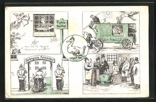 AK Hamburg, Der Roman im Zuchthause, Jura