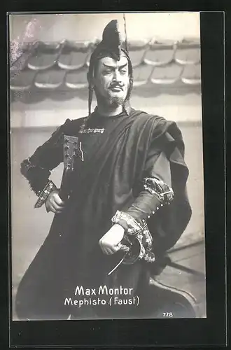 AK Schauspieler Max Montor als Mephisto, Faust