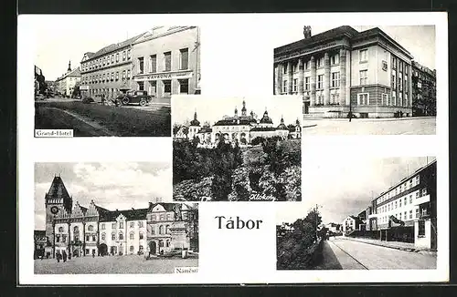 AK Tabor, Grand-Hotel, Námestí, Kláster Klokoty