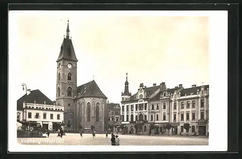 AK Vodnany, Námestí, Kostel