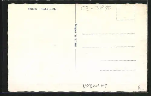 AK Vodnany, Pohled s veze, Námestí