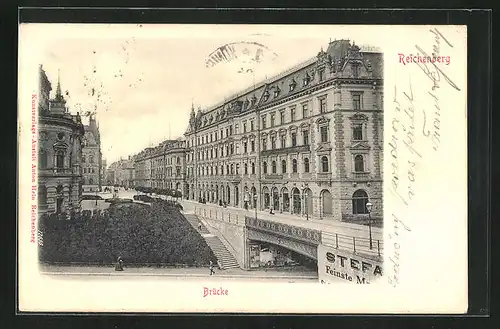 AK Reichenberg / Liberec, Brücke