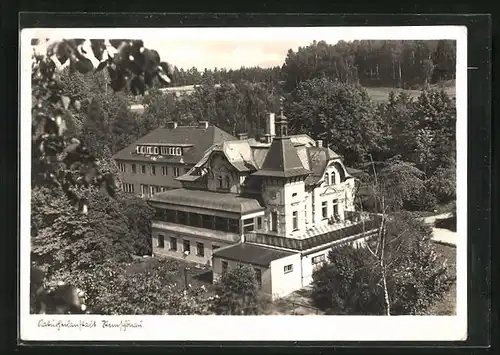 AK Steinschönau, Naturheilanstalt von oben