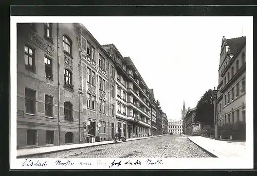 AK Tschaslau / Caslav, Strassenpartie im Ort