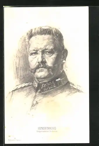 Künstler-AK Paul von Hindenburg