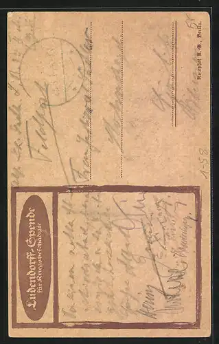 AK Erich Ludendorff mit Orden an seiner Uniform