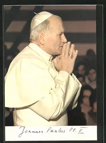 AK Papst Johannes Paul II. im Profil