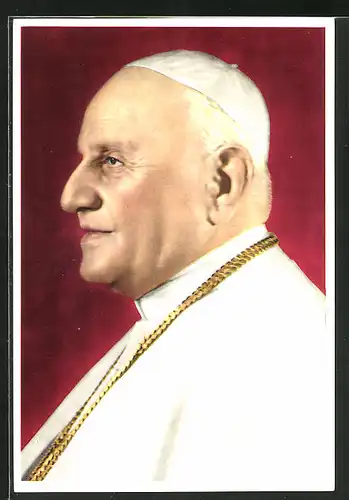 AK Papst Johannes XXIII. im Profil