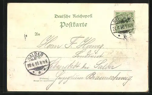 Lithographie Potsdam, Communs, Neues Palais